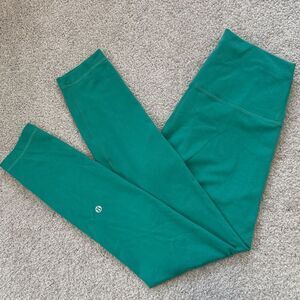 lululemon Wunder Train High-Rise Tights 25" Maldives Green Sz6